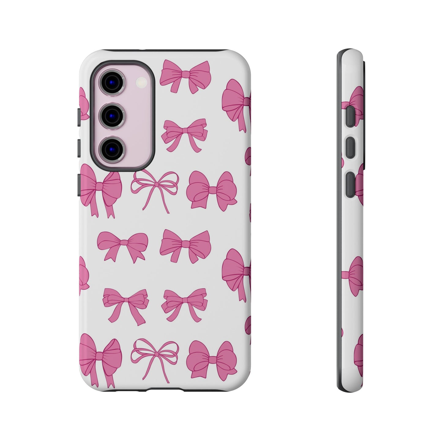 Pink Bows Protective Phone Case for Iphone, Samsung and Google Phones