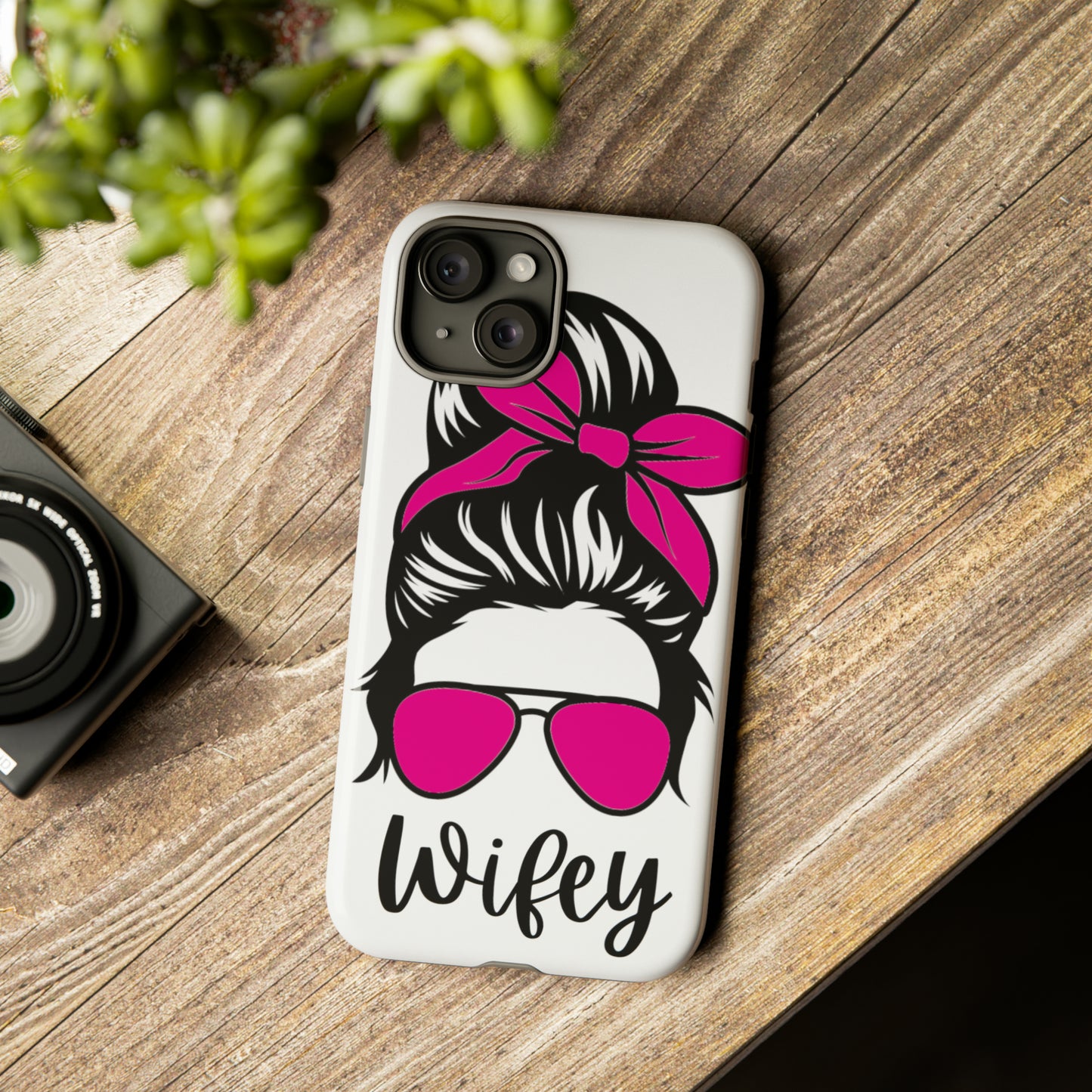 Pink Wifey Protective Case for IPhone, Samsung and Google