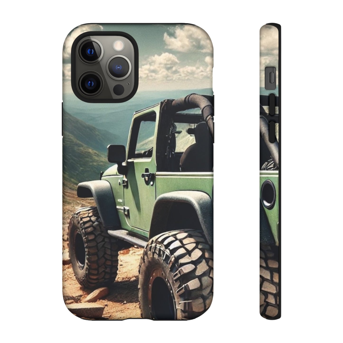 Green Jeep Protective Phone Case