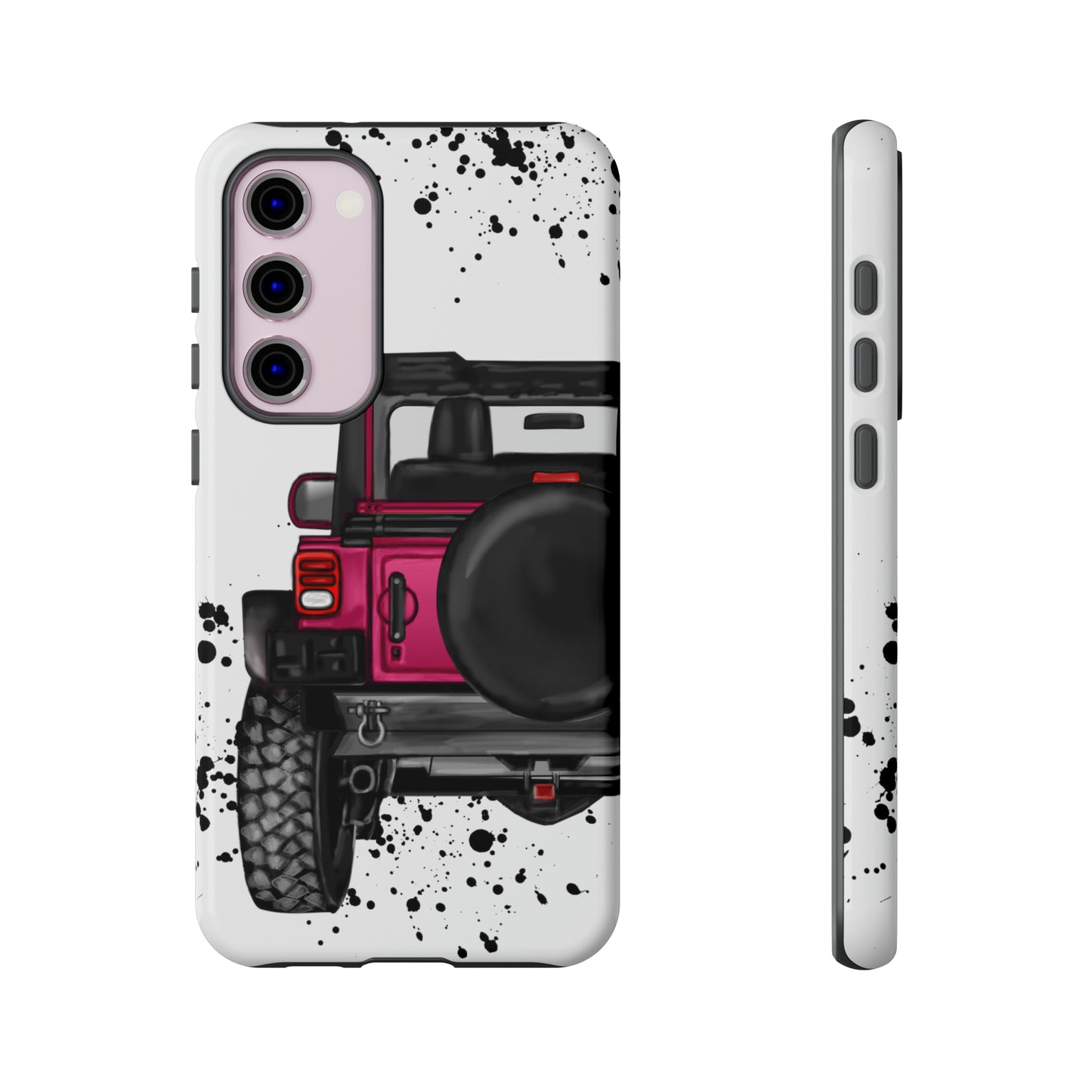 Off Road Life Dark Pink Protective Case for Iphone, Google and Samsung