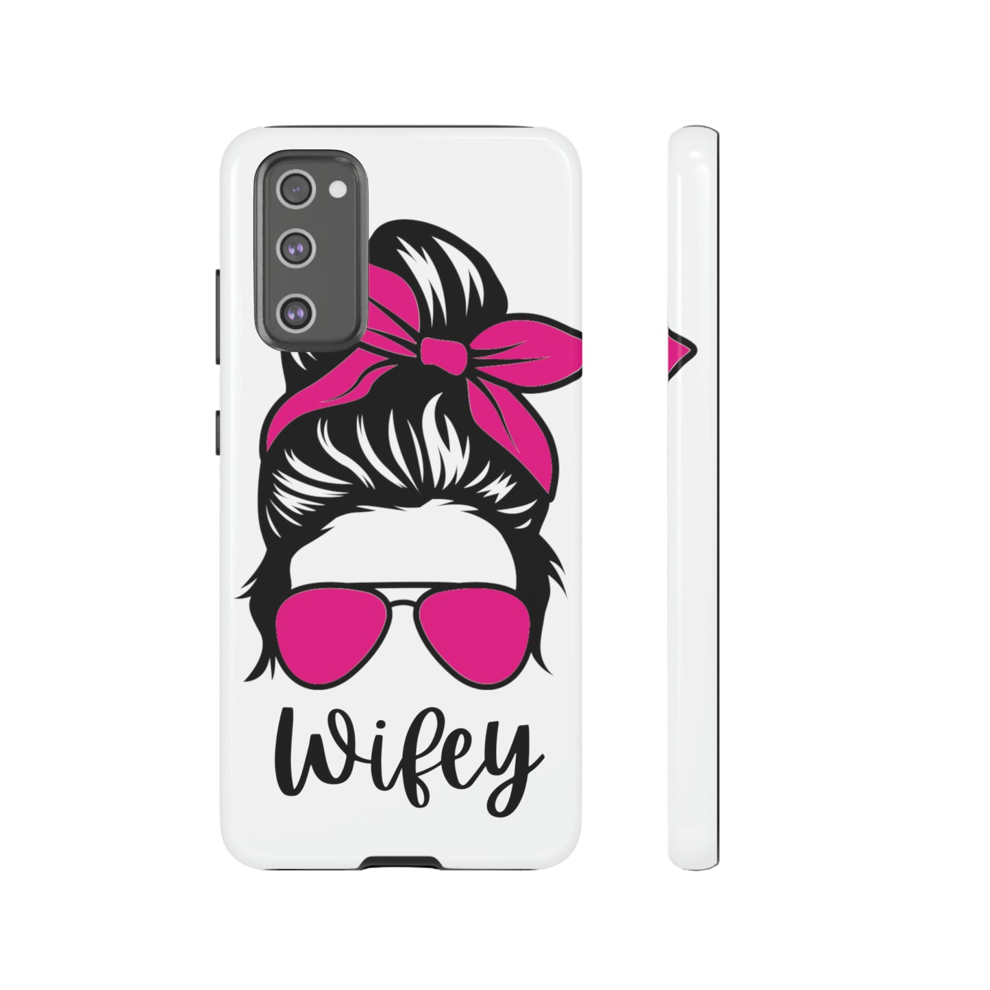 Pink Wifey Protective Case for IPhone, Samsung and Google