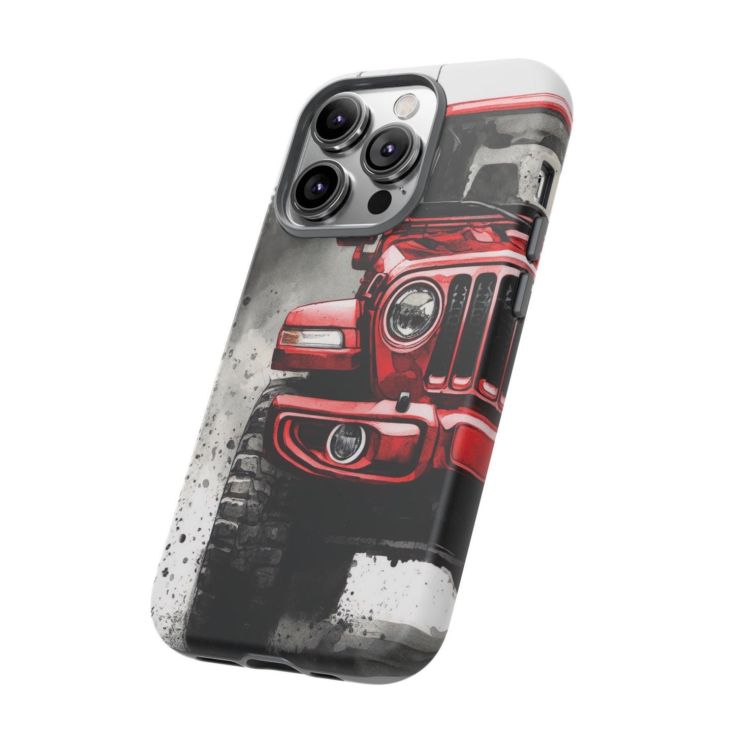 Off Road Love Red Wrangler Protective Phone Case for Iphone, Samsung and Google Phones