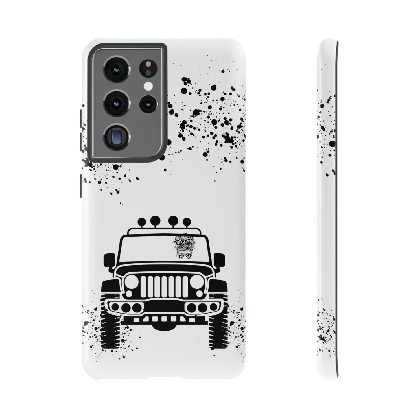 Off Road Girl Cow Print Shades Protective Phone Case for Iphone, Samsung and Google Phones