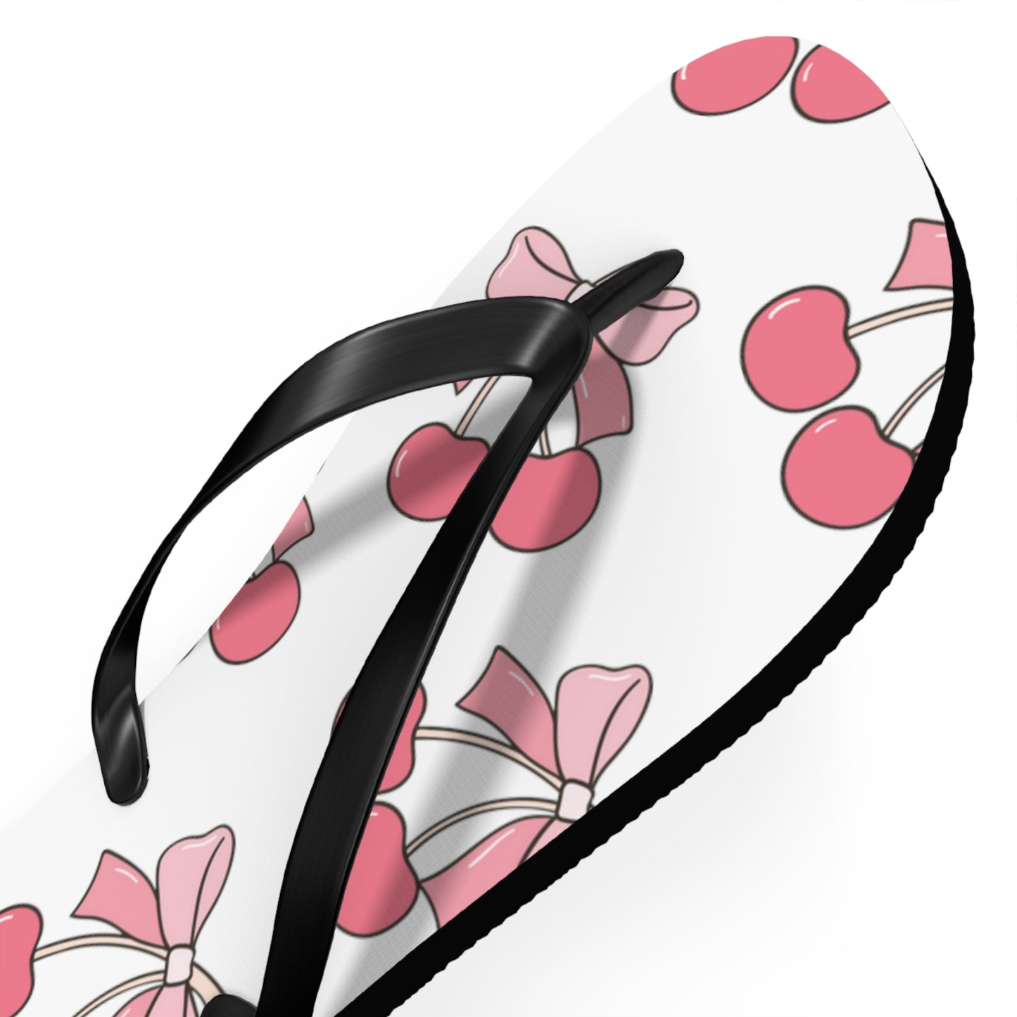 Cherry Bow Flip Flops