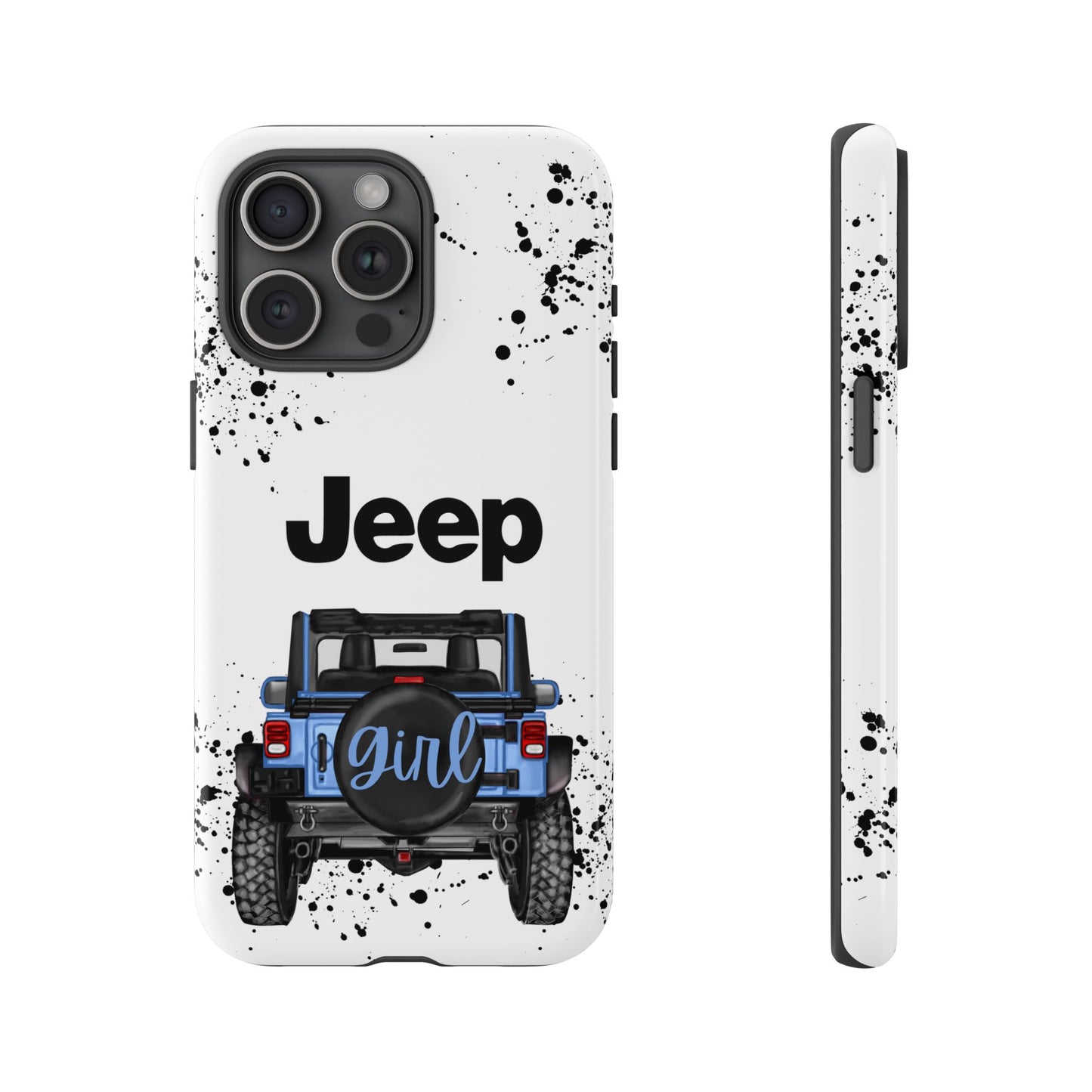 Off Road Girl Light Blue Protective Case for Iphone, Google and Samsung Phones