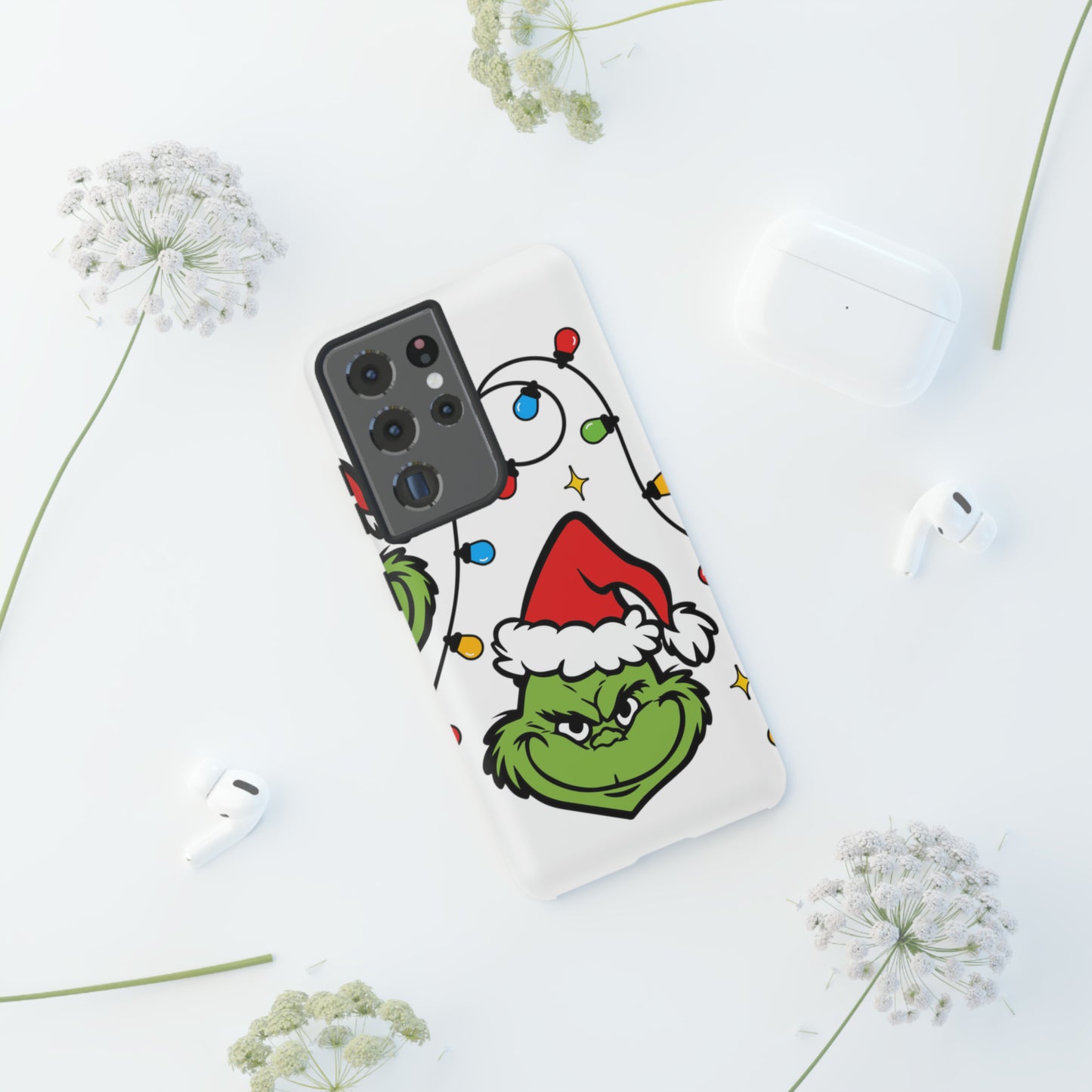 Grinchmas Lights Protective Case for IPhone, Samsung and Google Phones