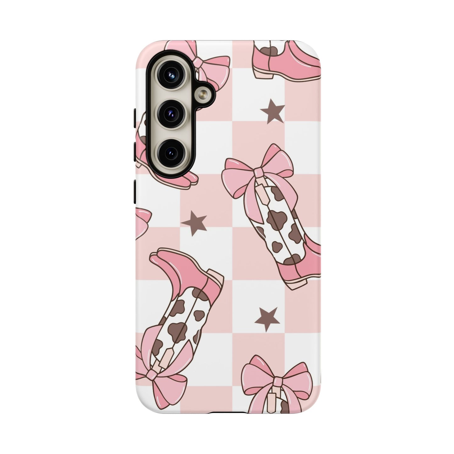 Cowboy Boots and Bows Protective Phone Case