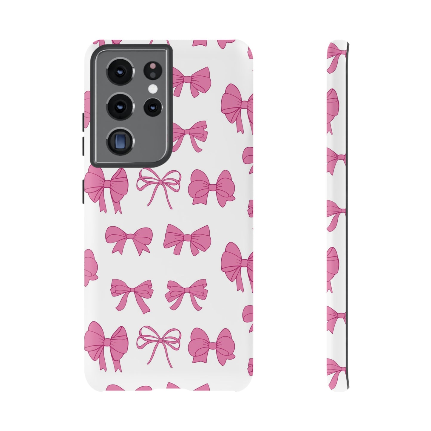 Pink Bows Protective Phone Case for Iphone, Samsung and Google Phones