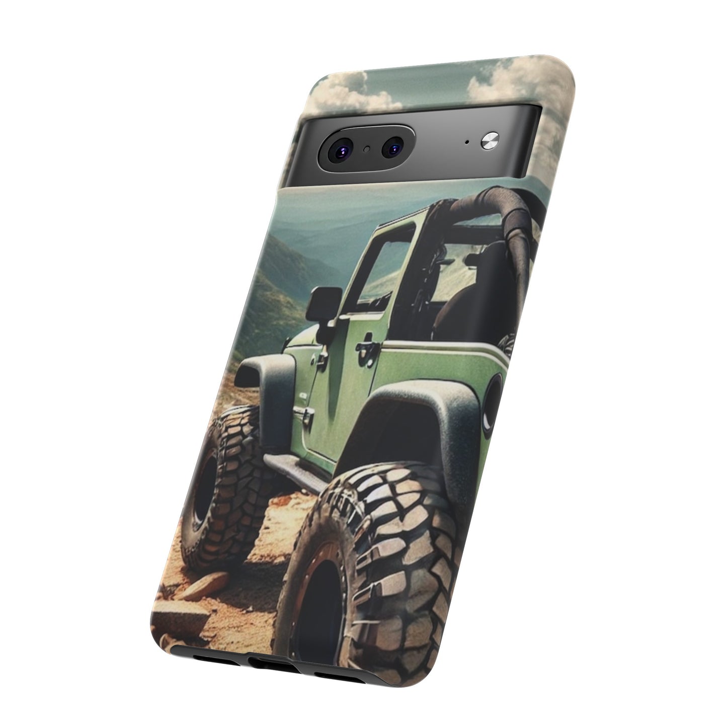 Green Jeep Protective Phone Case