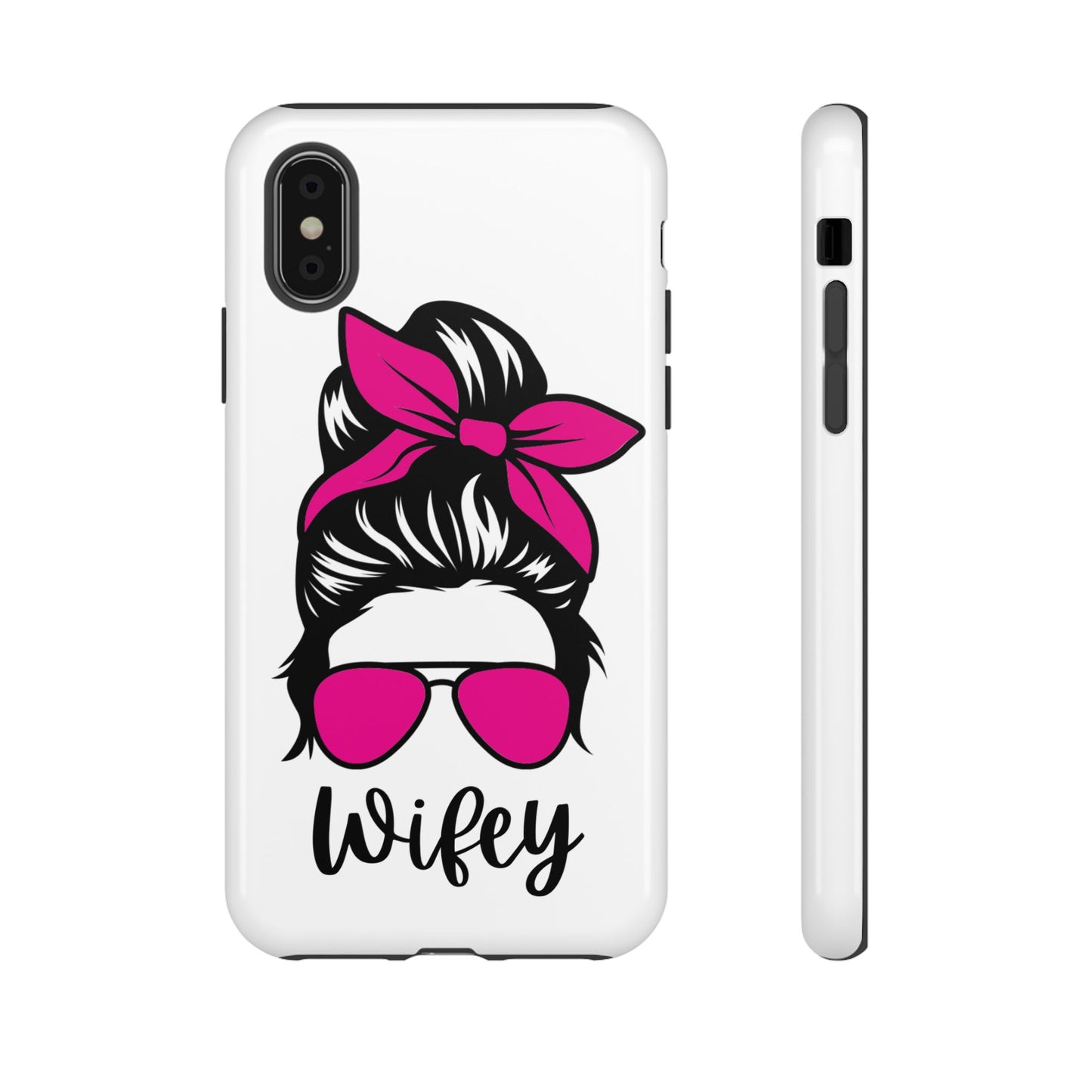 Pink Wifey Protective Case for IPhone, Samsung and Google