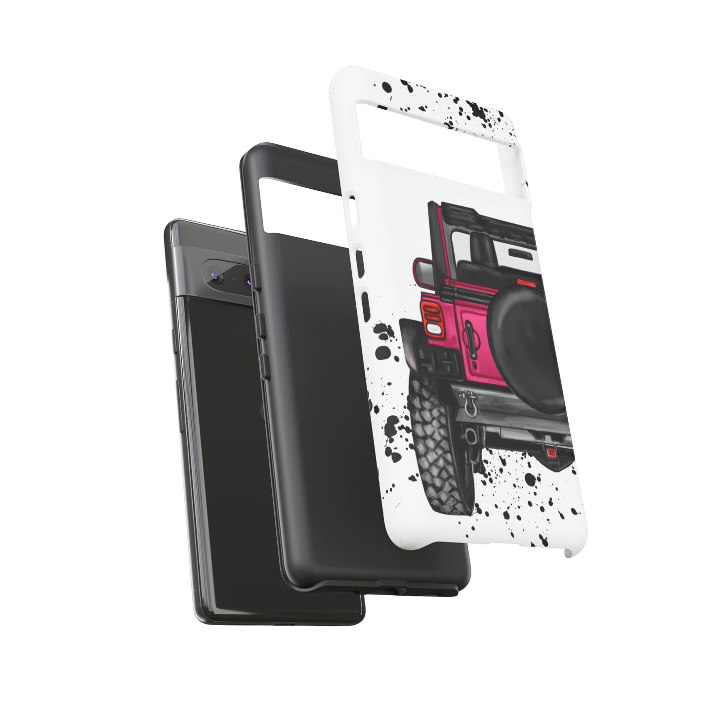 Off Road Life Dark Pink Protective Case for Iphone, Google and Samsung