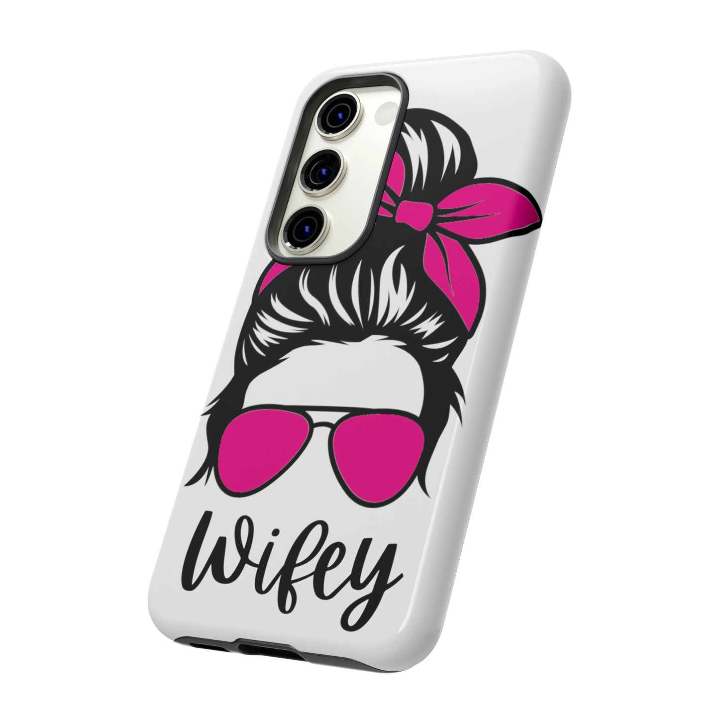 Pink Wifey Protective Case for IPhone, Samsung and Google