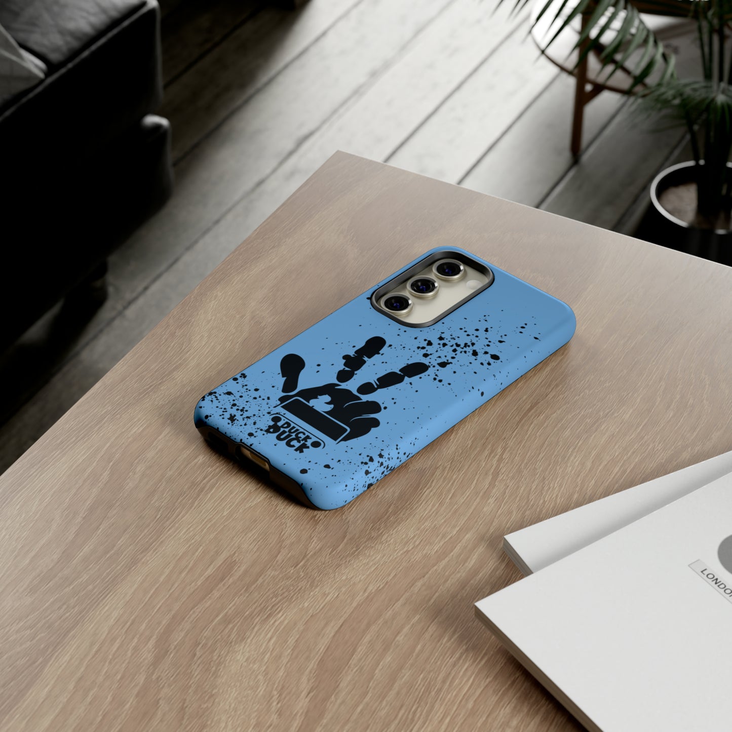 Duck Duck Blue Protective Phone Case for IPhone, Samsung and Google Phones