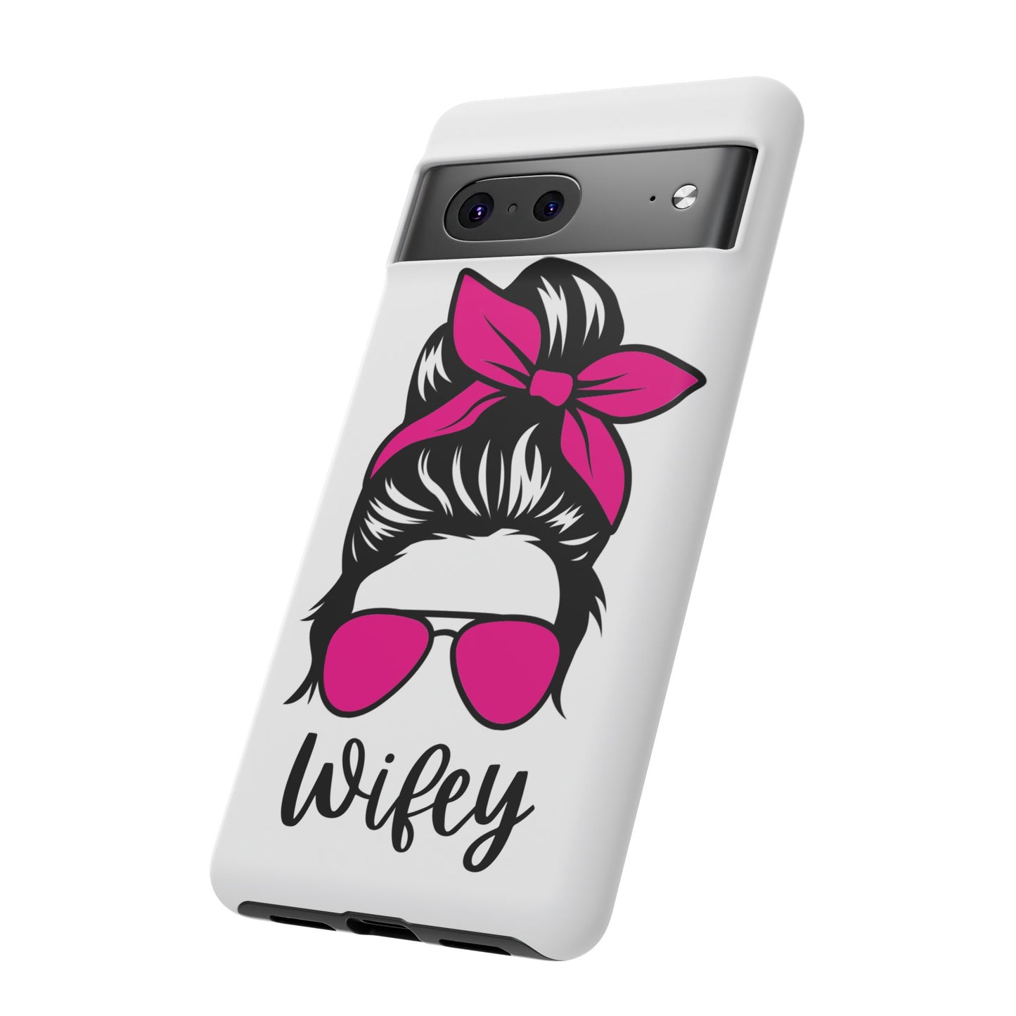 Pink Wifey Protective Case for IPhone, Samsung and Google