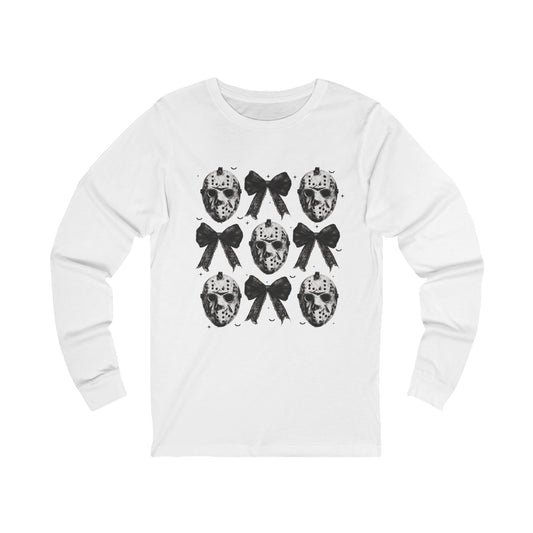 Jason Voorhees Bows Unisex Jersey Long Sleeve Tee