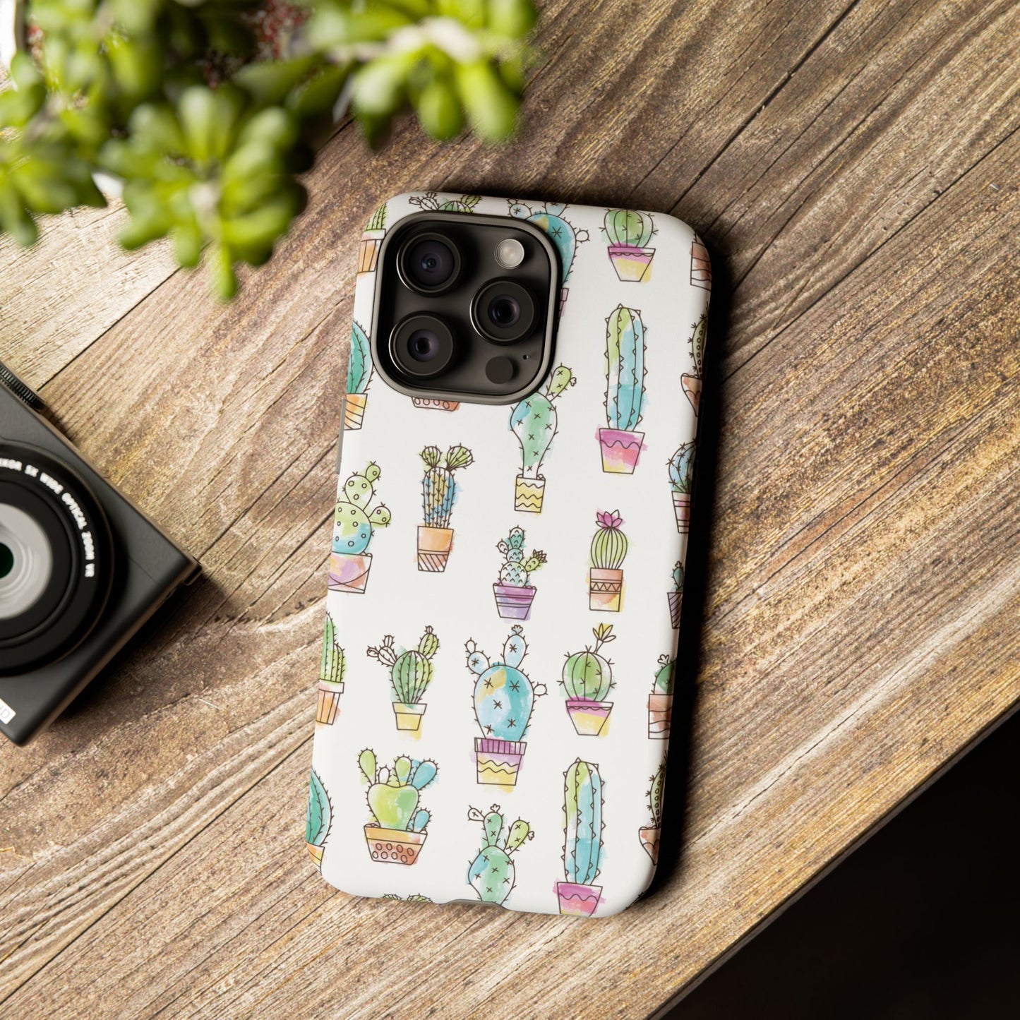 Pastel Cactus Love Phone Case