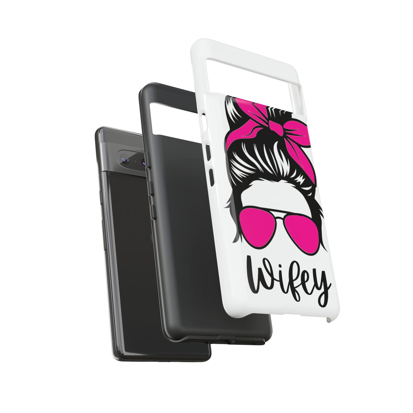 Pink Wifey Protective Case for IPhone, Samsung and Google