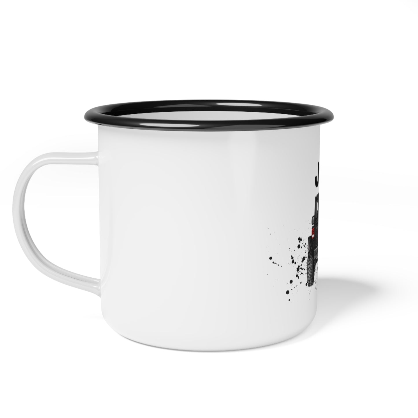 Off-Road Girl Enamel Camp Cup