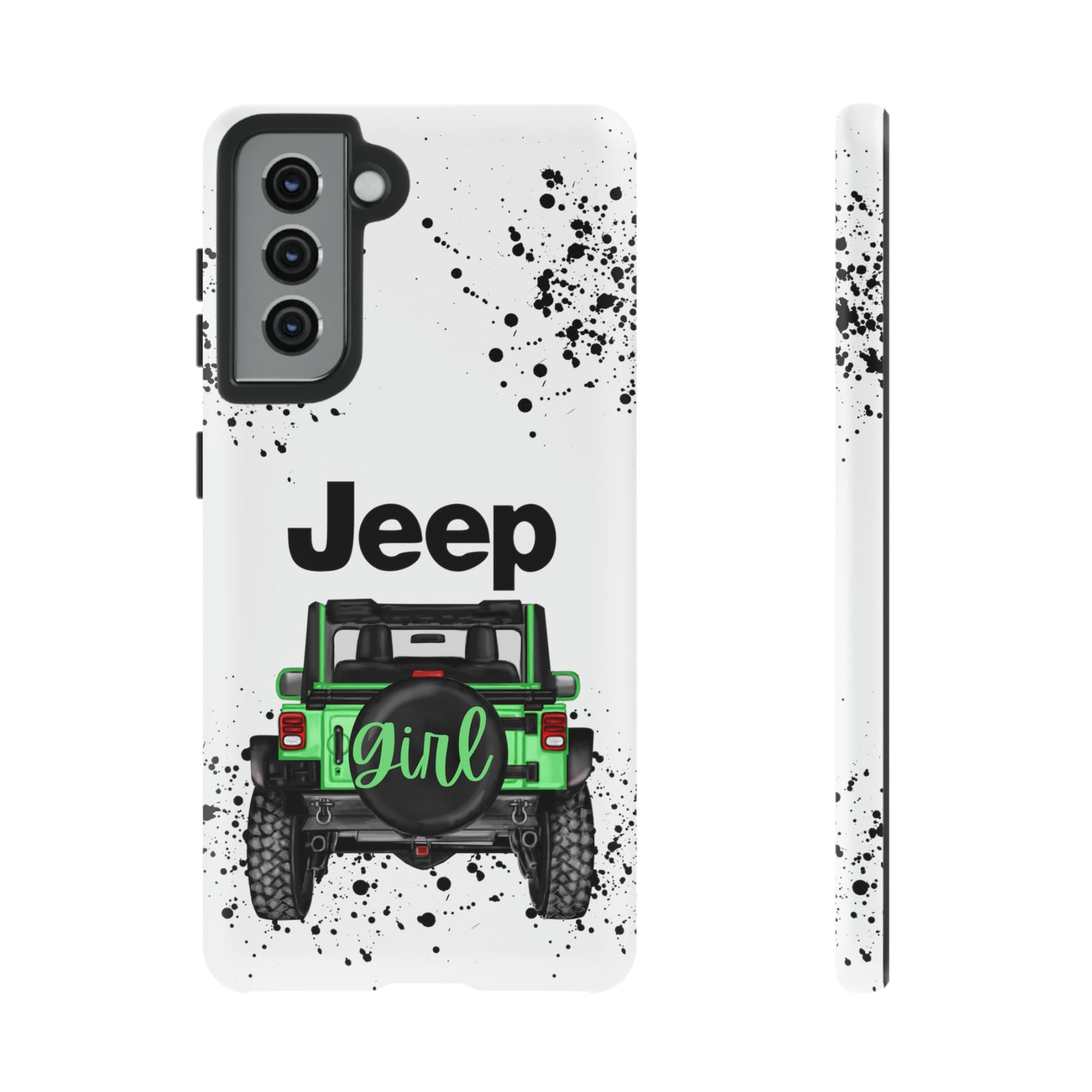 Off Road Girl Light Green Protective Case for Iphone, Google and Samsung Phones