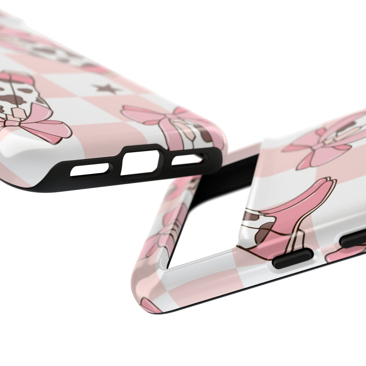 Cowboy Boots and Bows Protective Phone Case