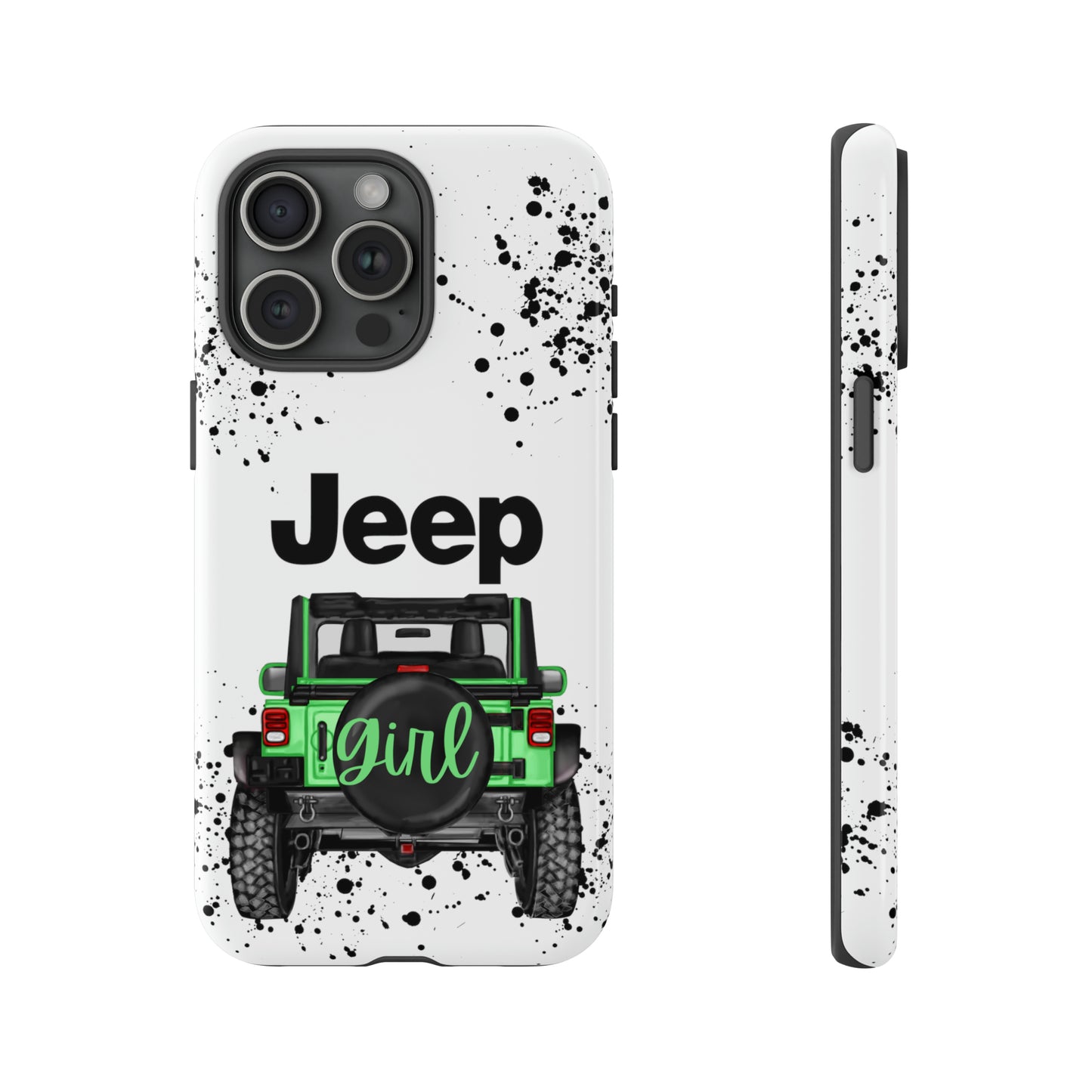 Off Road Girl Light Green Protective Case for Iphone, Google and Samsung Phones