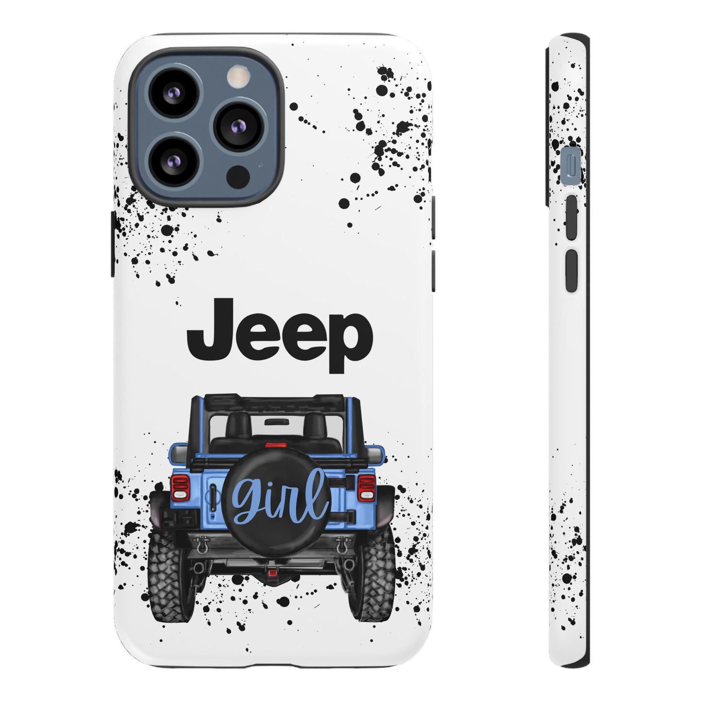 Off Road Girl Light Blue Protective Case for Iphone, Google and Samsung Phones