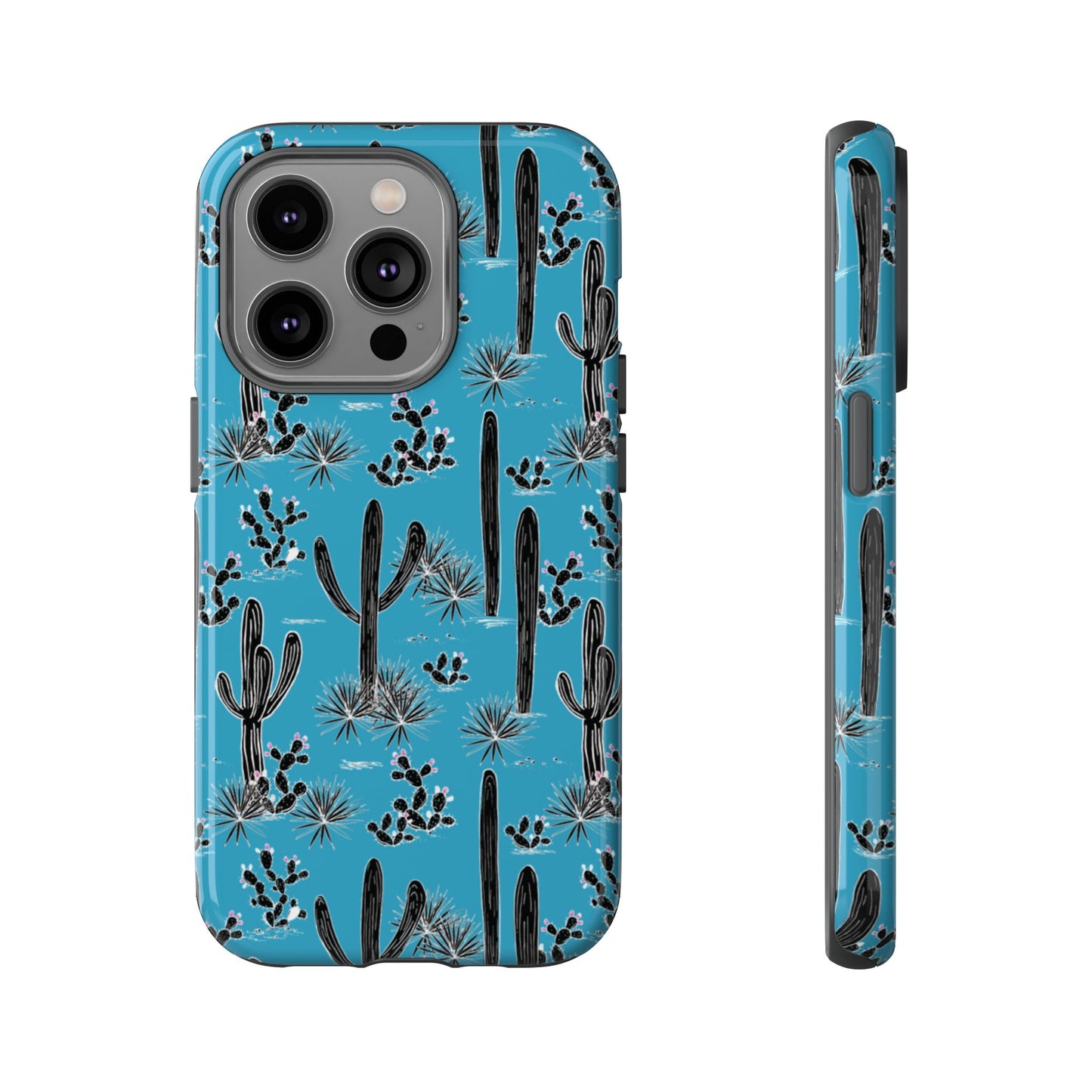 Turquoise Cactus Love Phone Case