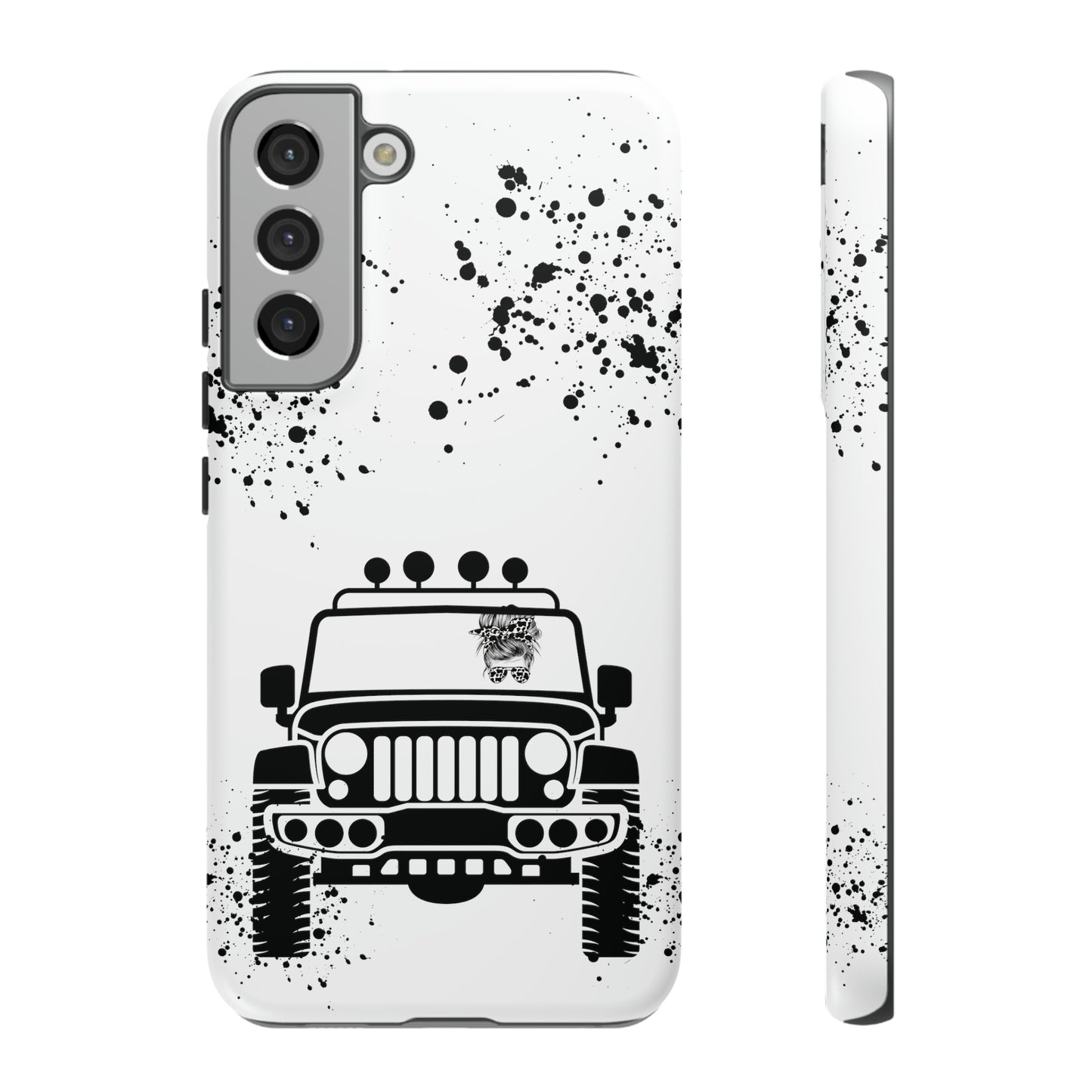 Off Road Girl Cow Print Shades Protective Phone Case for Iphone, Samsung and Google Phones