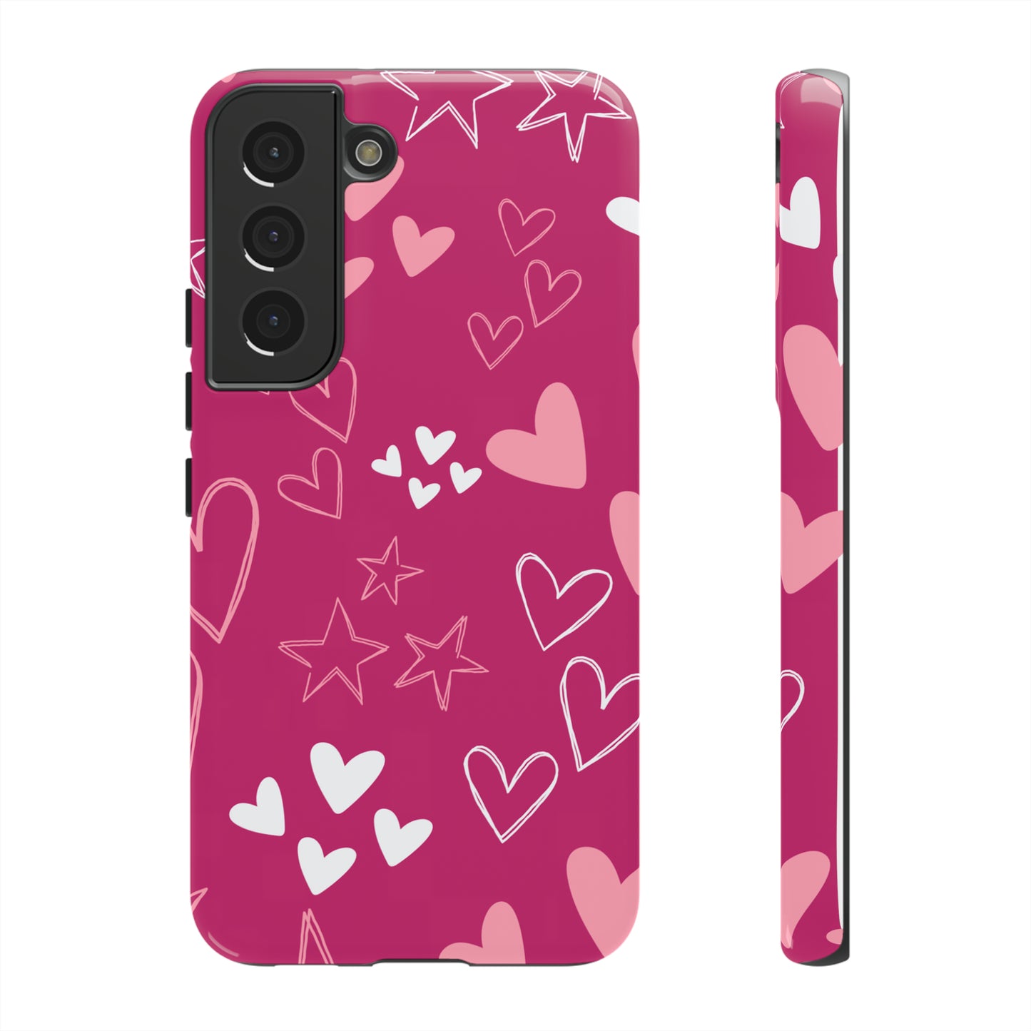 Heart and Stars Protective Case for Google, IPhone and Samsung phones