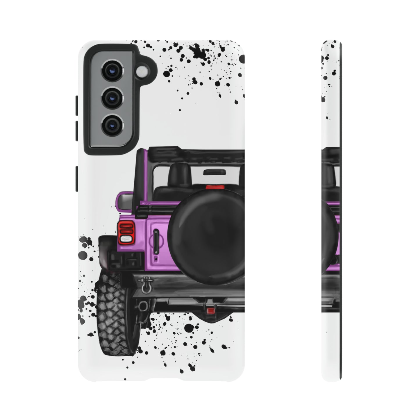 Off Road Life Charcoal Pink/Light Purple Protective Case for Iphone, Google and Samsung