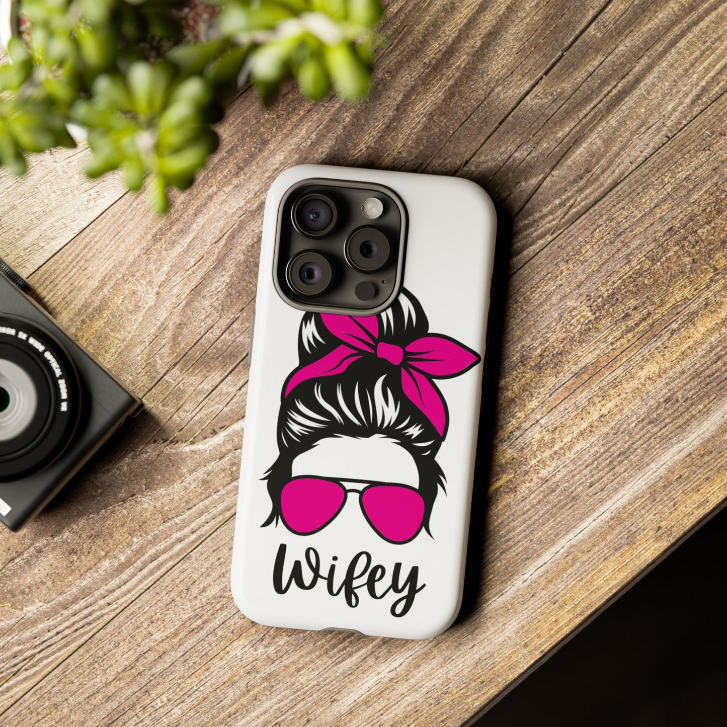Pink Wifey Protective Case for IPhone, Samsung and Google