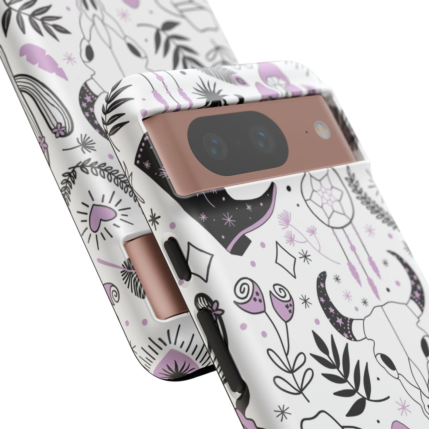 Purple and Black Western Protective Drop Proof Case Iphone, Samsung and Google phones