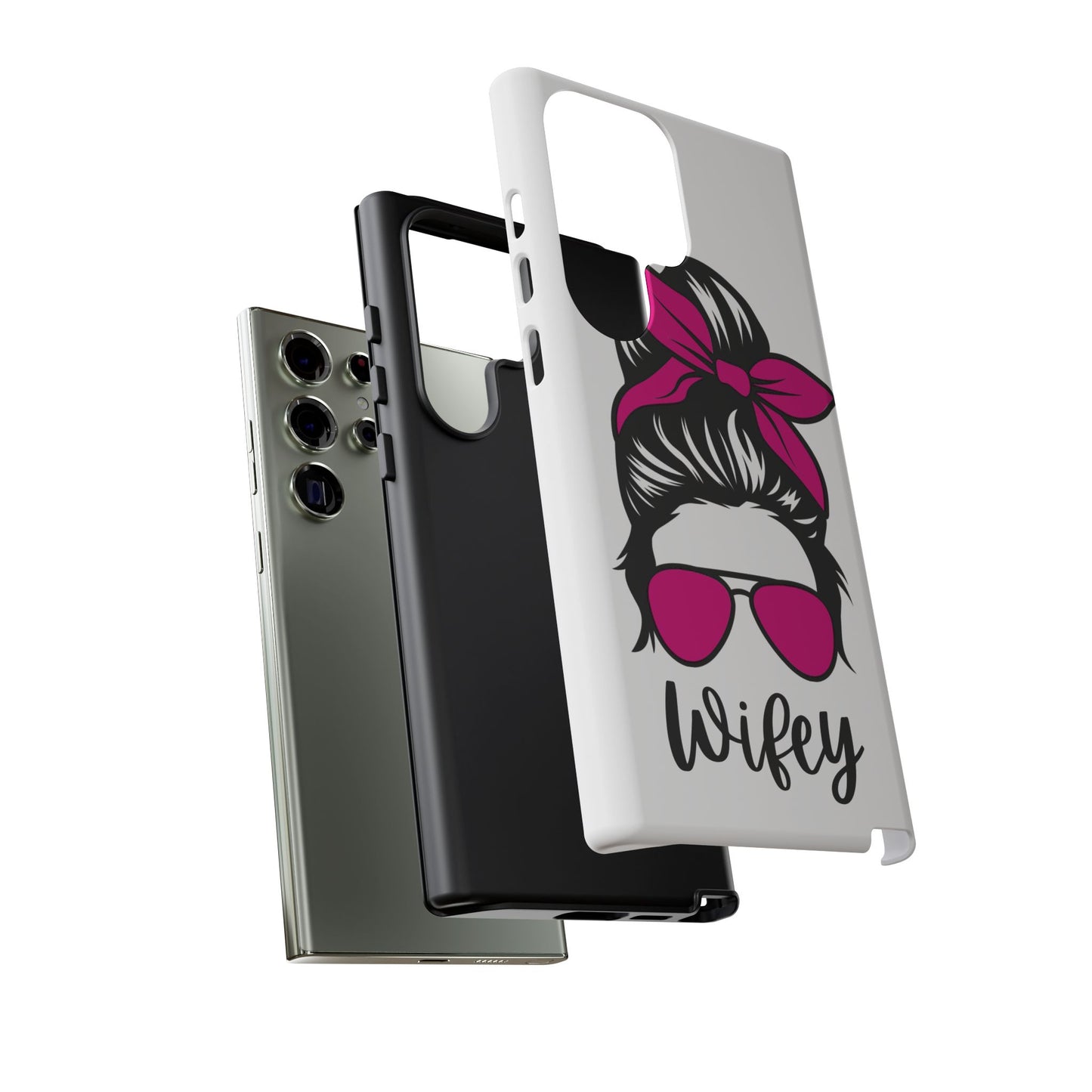Pink Wifey Protective Case for IPhone, Samsung and Google