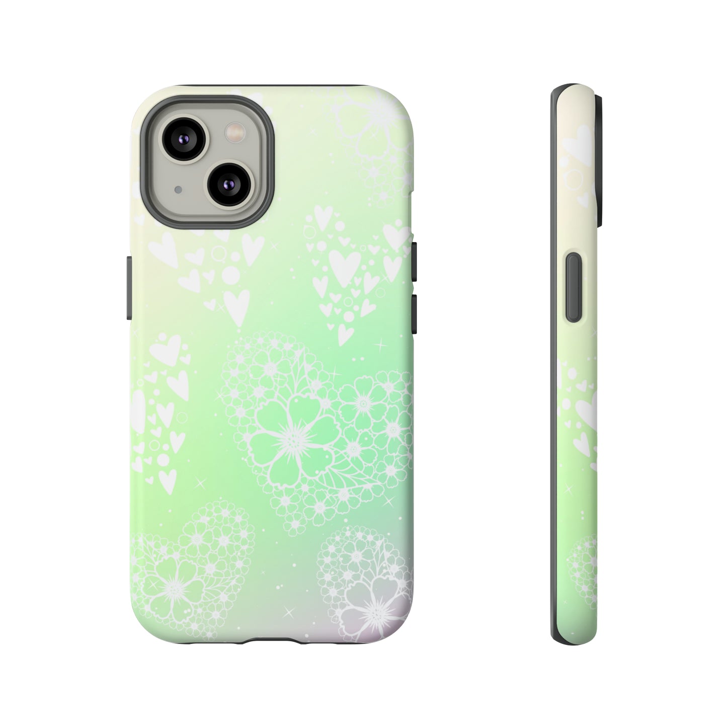 Pastel Heart Ombre Protective Case for Iphone, Google and Samsung