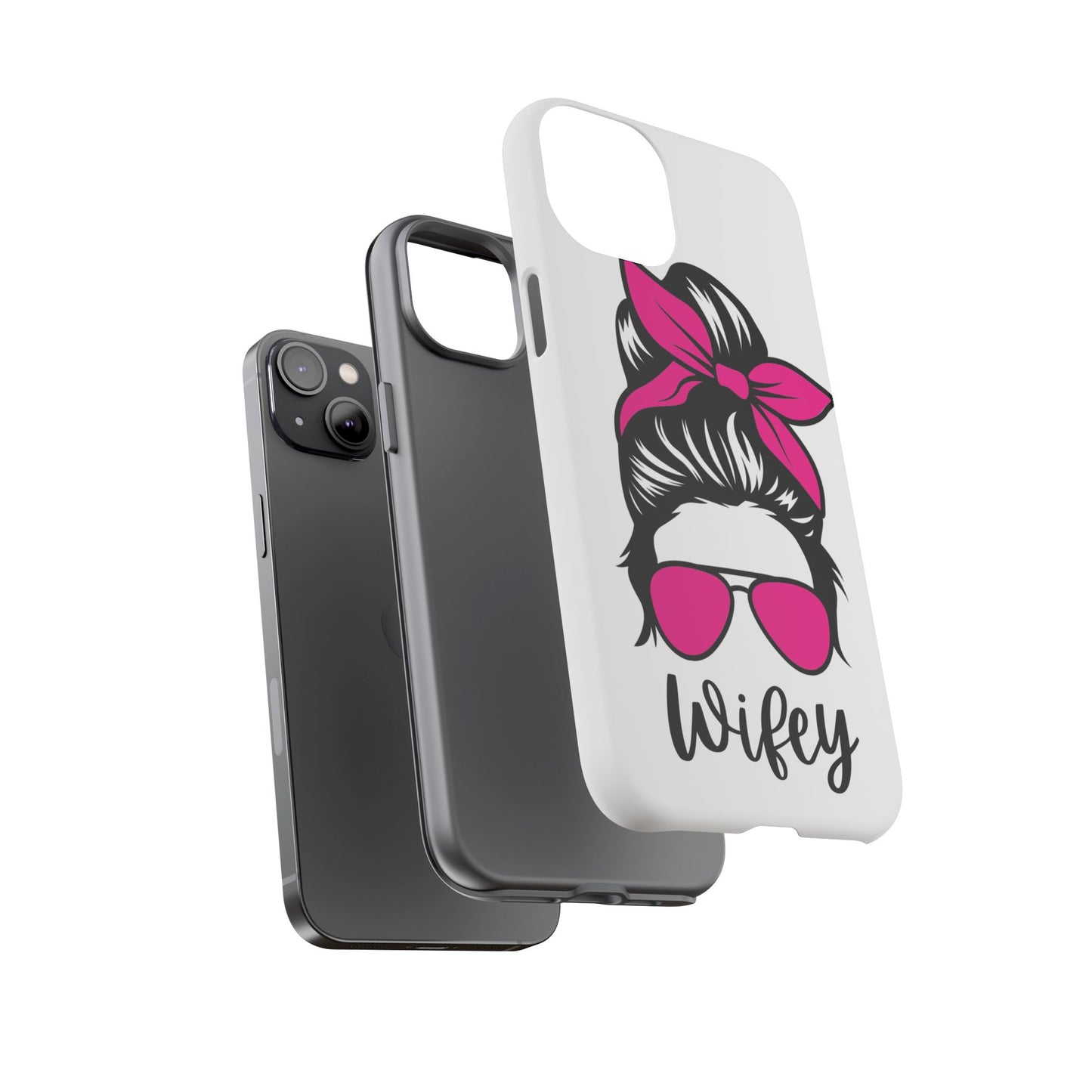 Pink Wifey Protective Case for IPhone, Samsung and Google