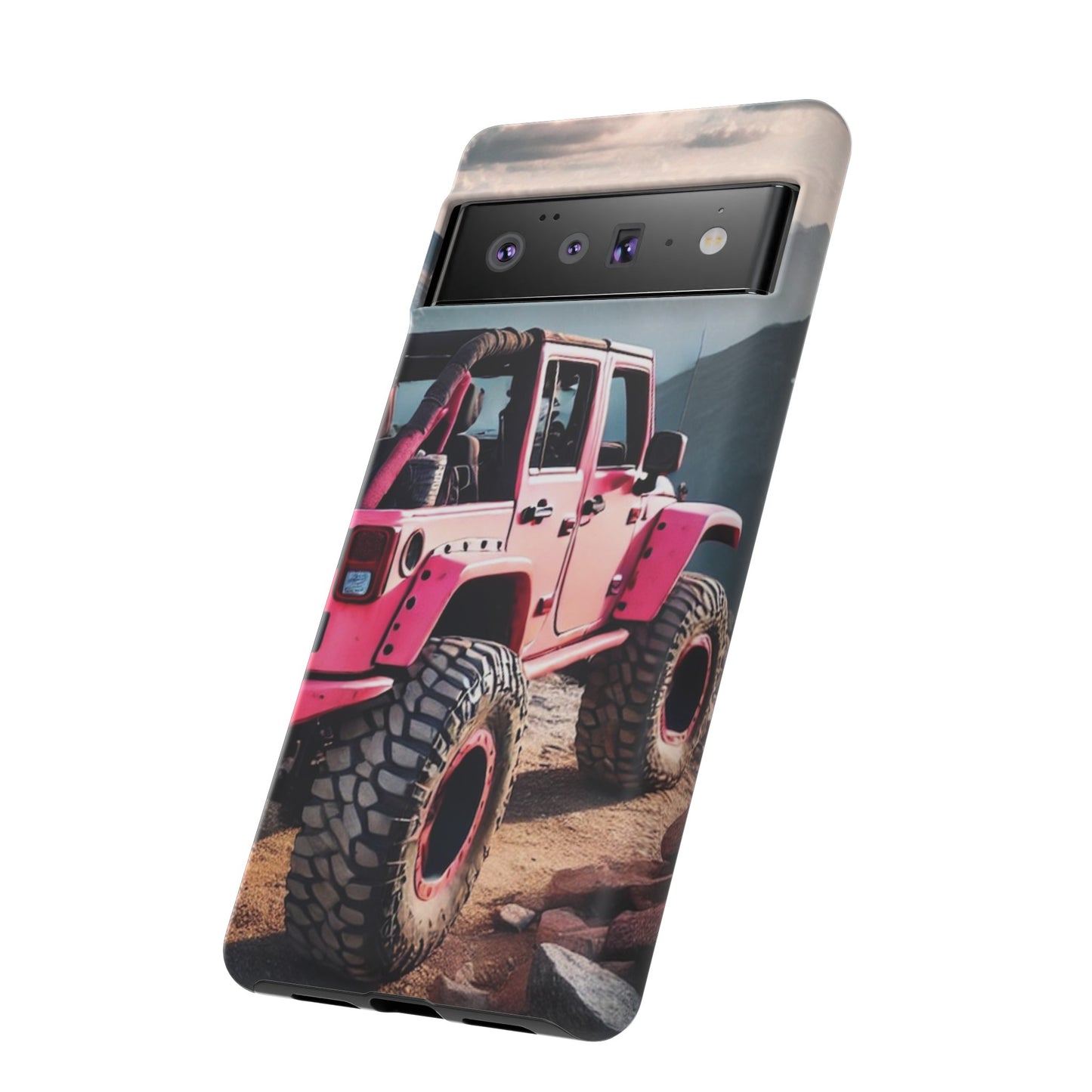 Pink Jeep Protective Phone Case