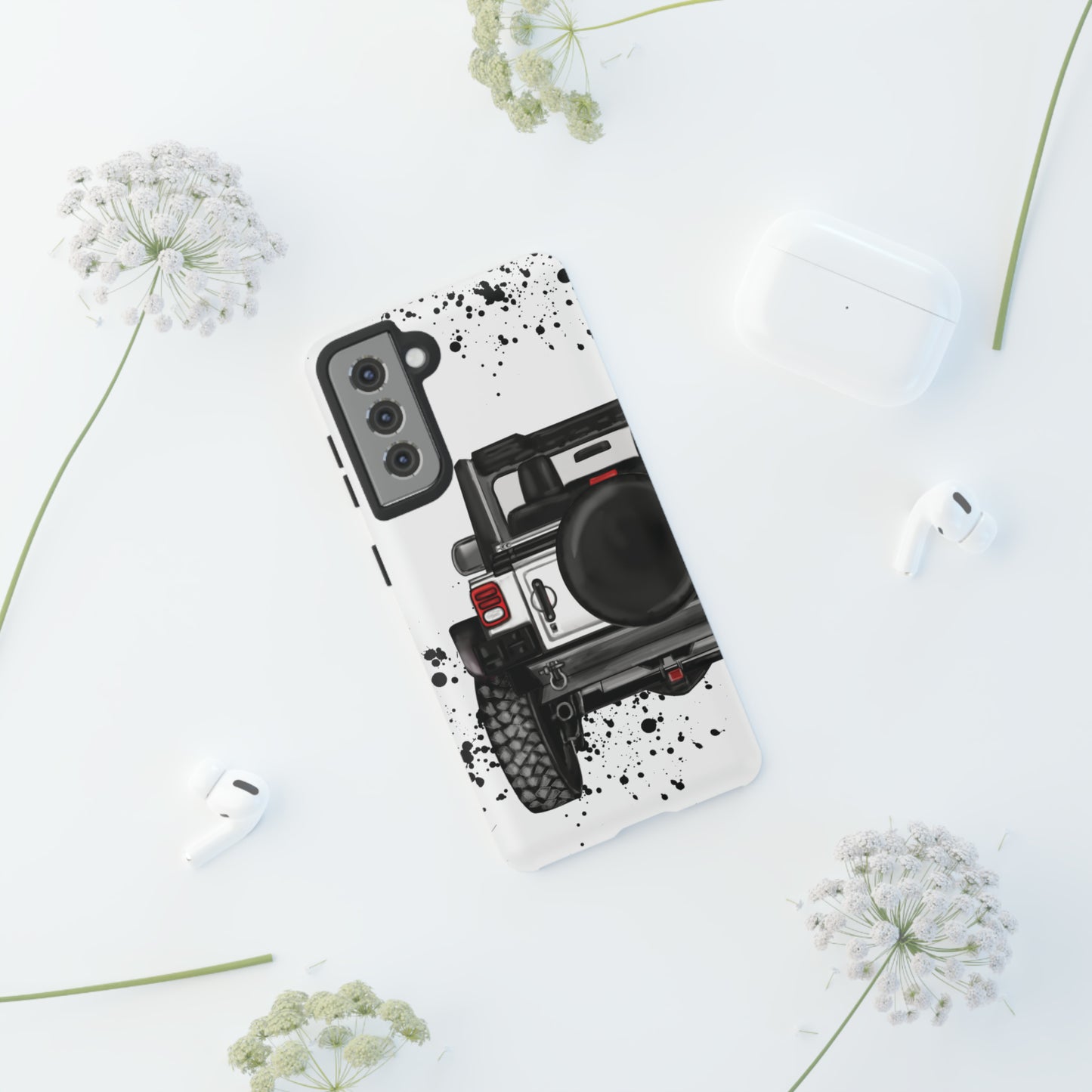 Off Road Life White Protective Case for Iphone, Google and Samsung