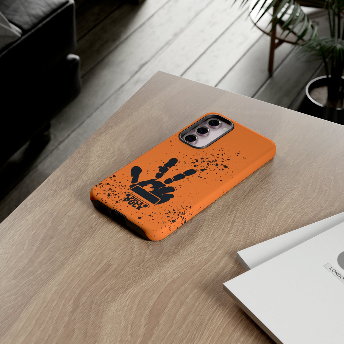 Duck Duck Orange Protective Phone Case for IPhone, Samsung and Google Phones