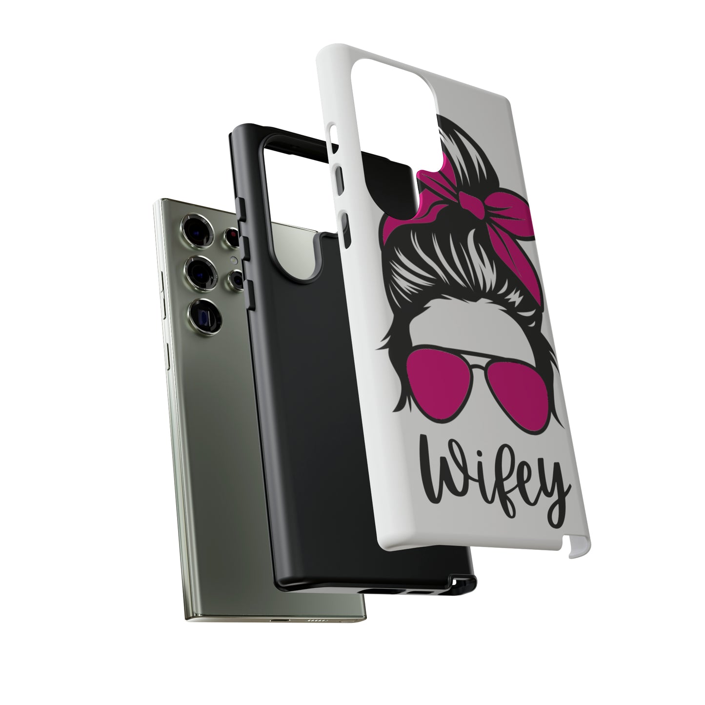 Pink Wifey Protective Case for IPhone, Samsung and Google