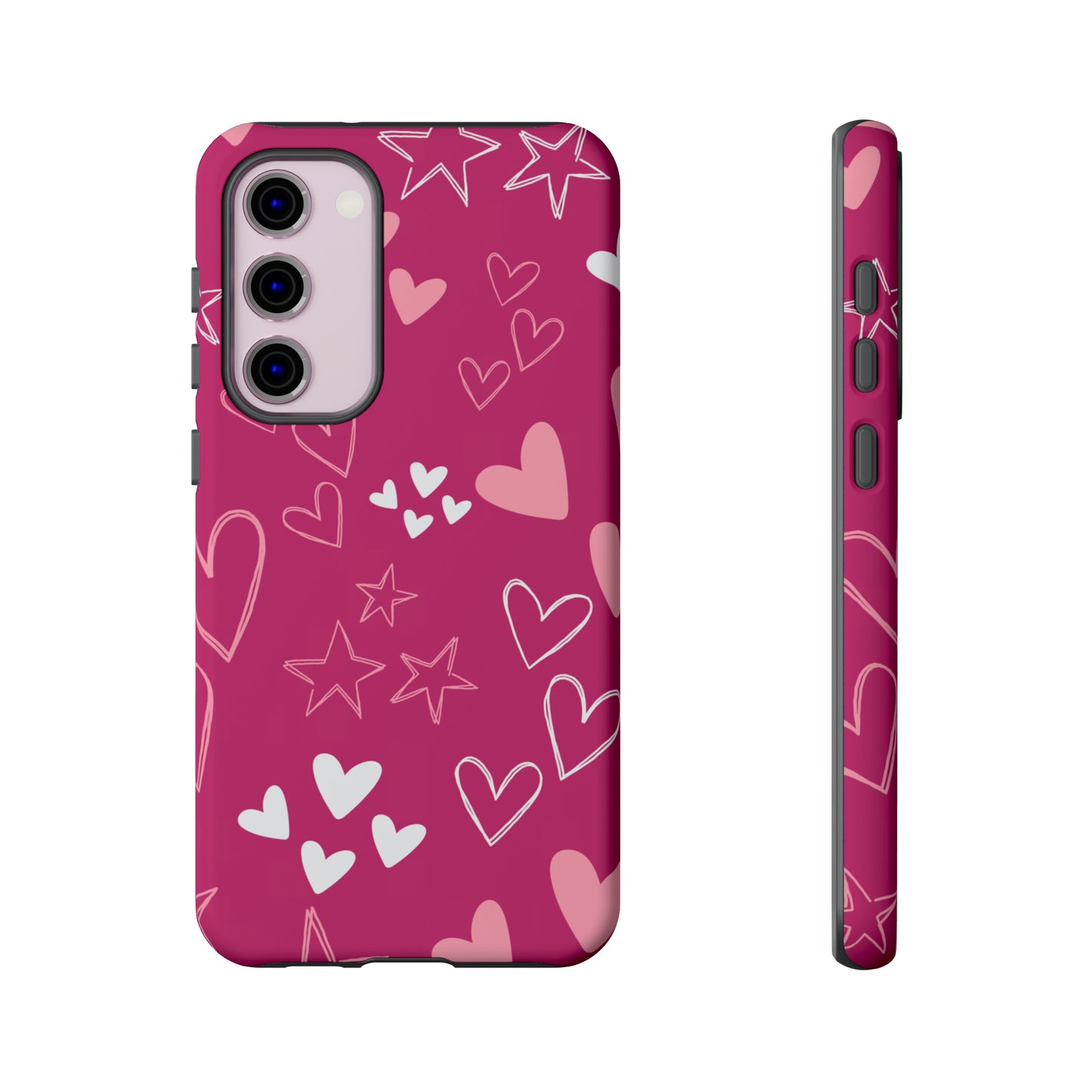 Heart and Stars Protective Case for Google, IPhone and Samsung phones