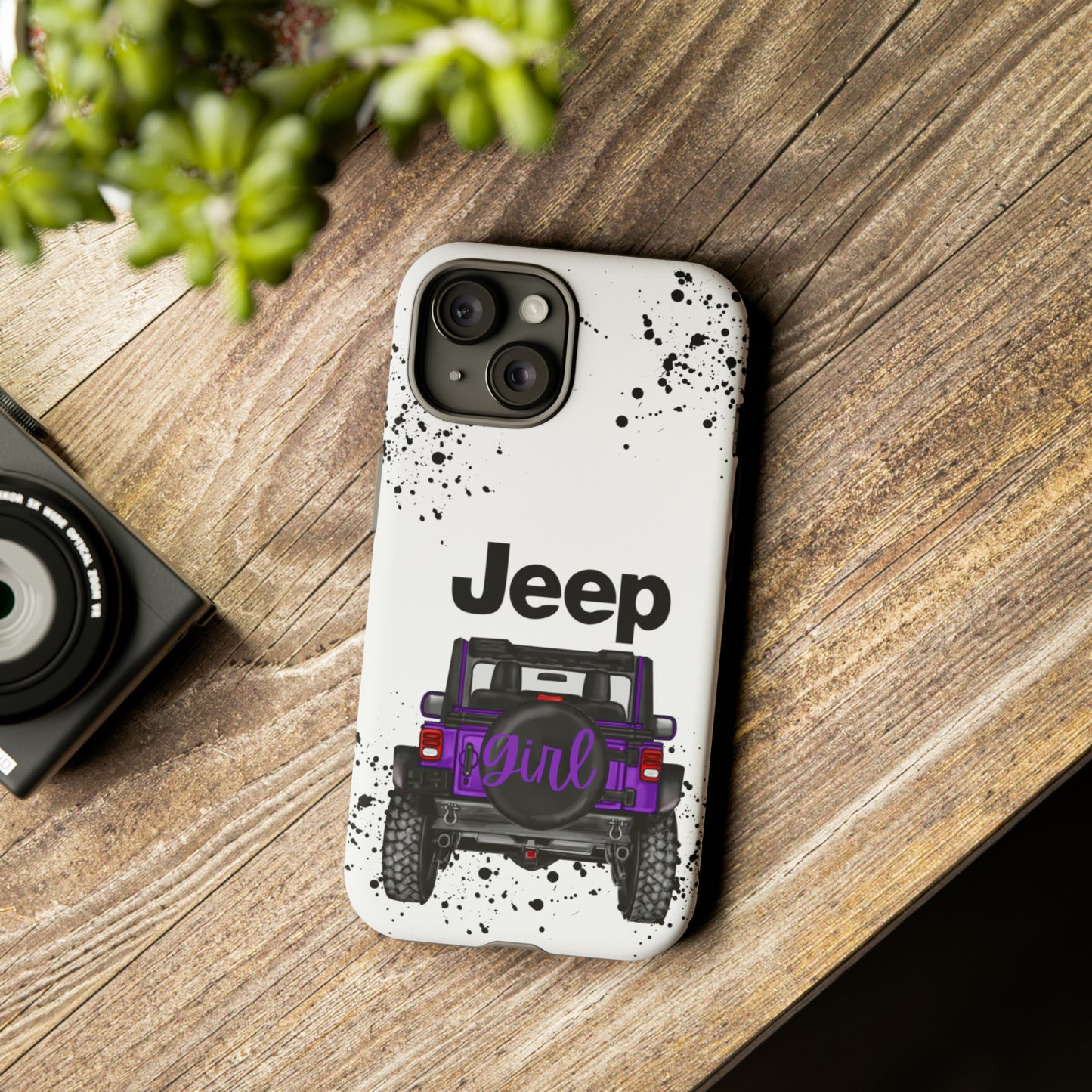 Off Road Girl Dark Purple Protective Case for Iphone, Google and Samsung Phones