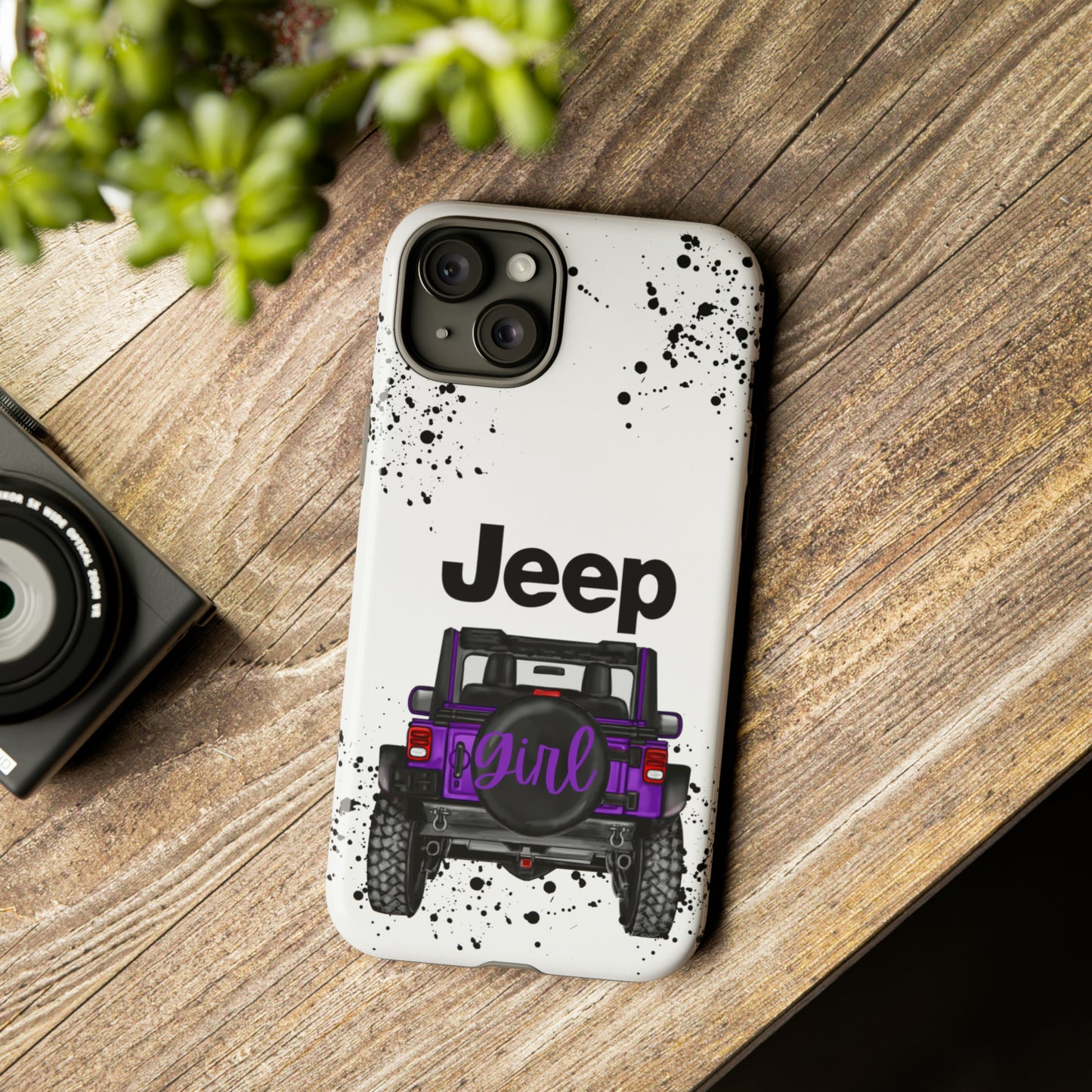 Off Road Girl Dark Purple Protective Case for Iphone, Google and Samsung Phones