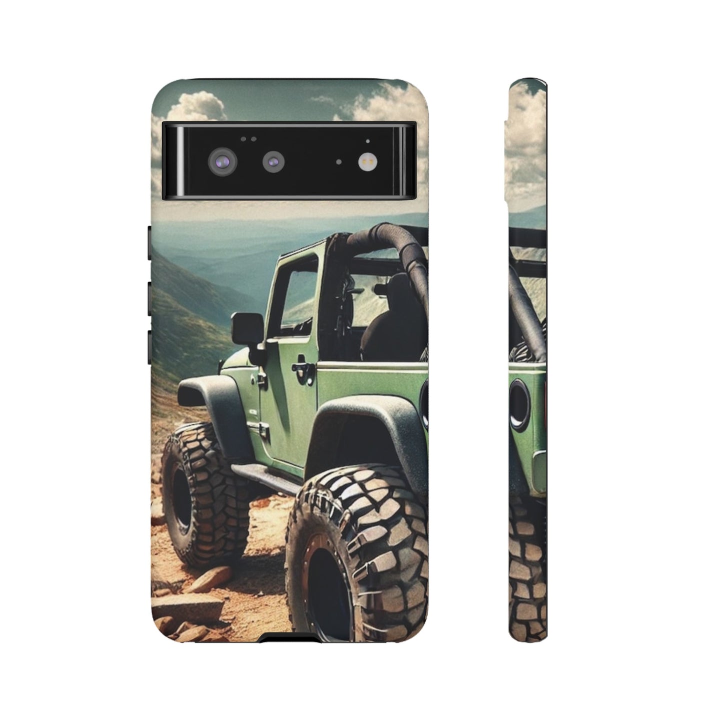 Green Jeep Protective Phone Case