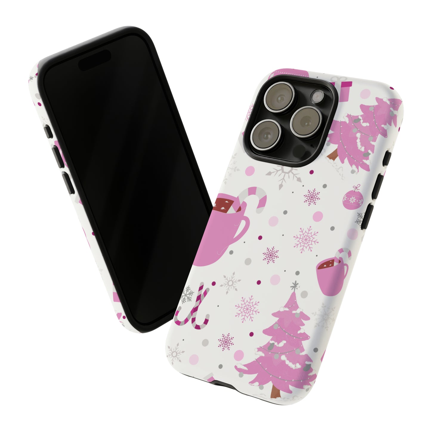 Pink Christmas Protective Case for Iphone, Samsung and