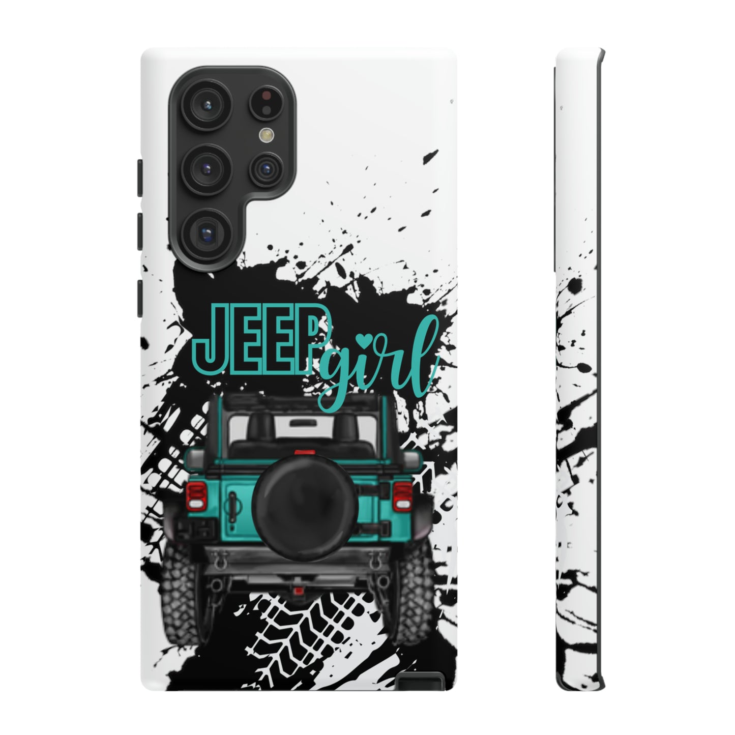 Off Road Girl Turquoise Tough Cases