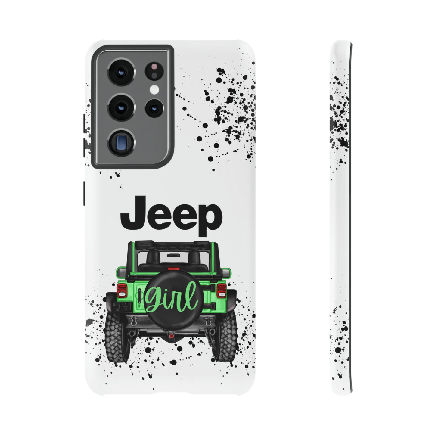 Off Road Girl Light Green Protective Case for Iphone, Google and Samsung Phones