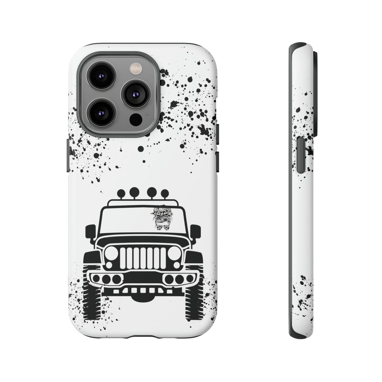 Off Road Girl Cow Print Shades Protective Phone Case for Iphone, Samsung and Google Phones