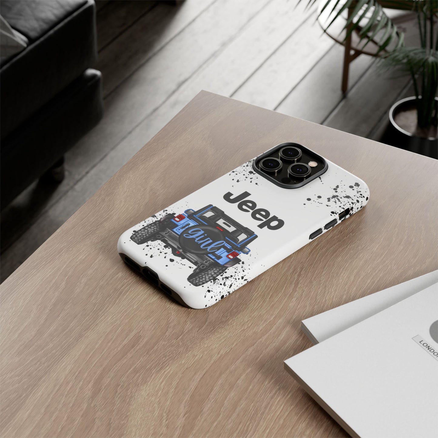 Off Road Girl Light Blue Protective Case for Iphone, Google and Samsung Phones