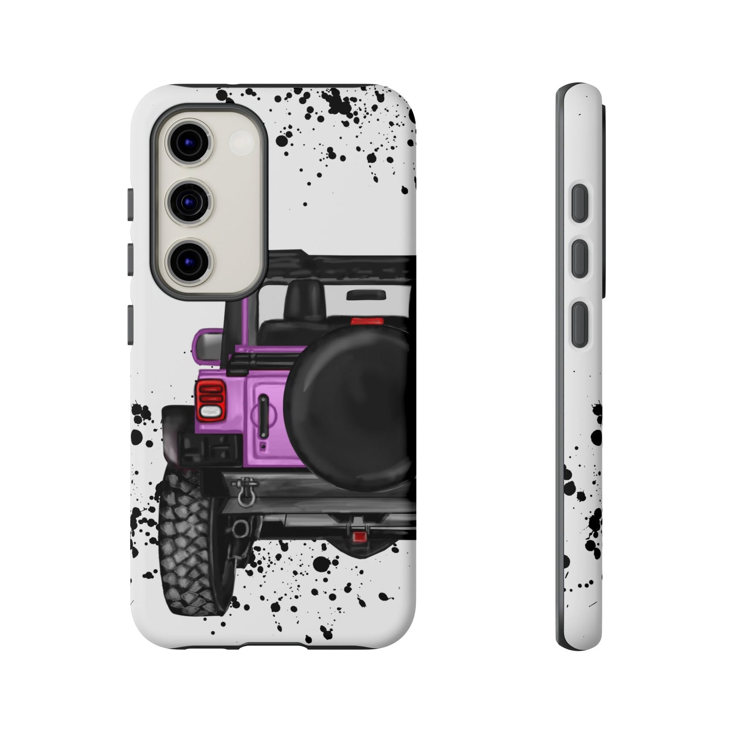 Off Road Life Charcoal Pink/Light Purple Protective Case for Iphone, Google and Samsung