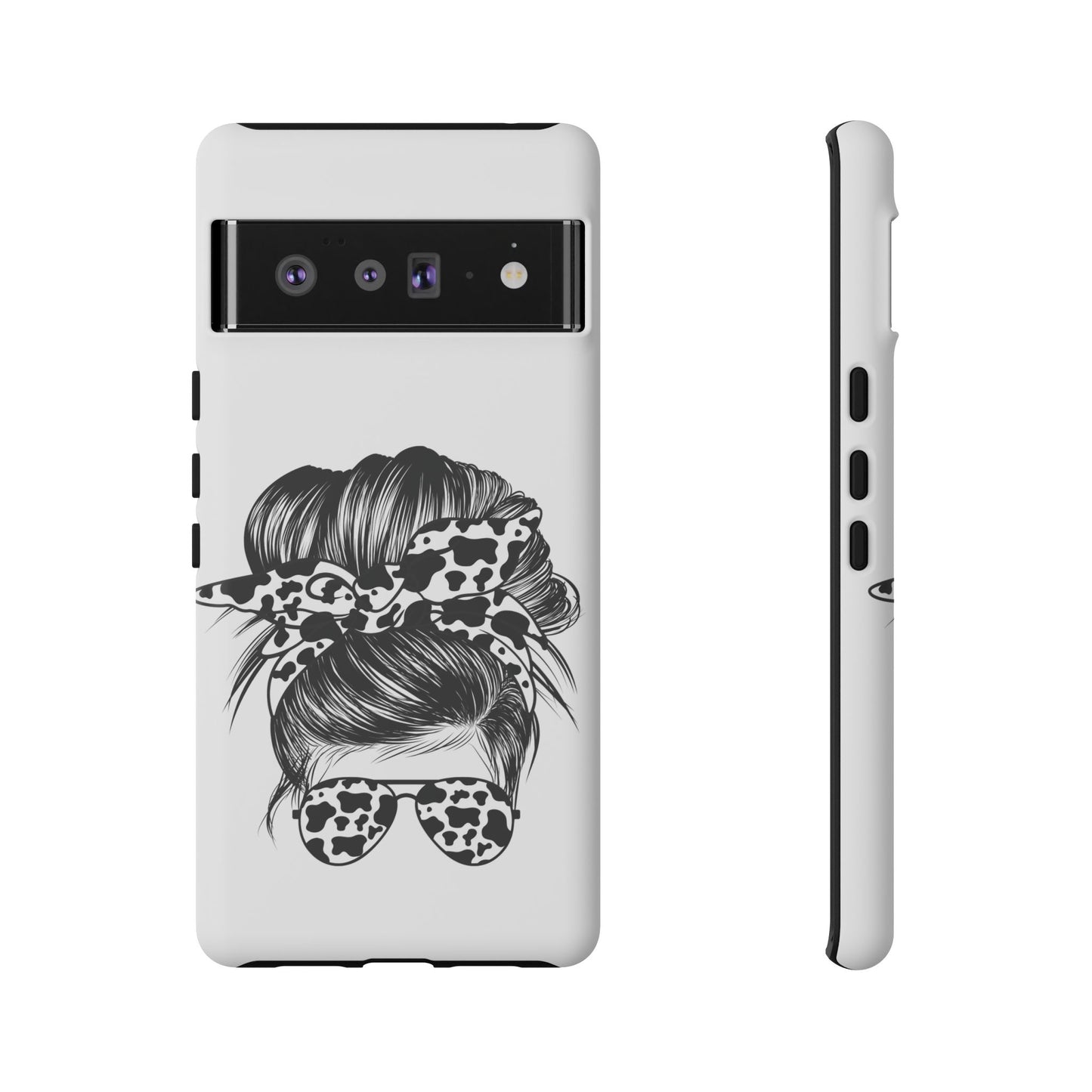 Cow Print Woman Mom Wife Protective Phone Case for Iphone, Samsung and Google Phones